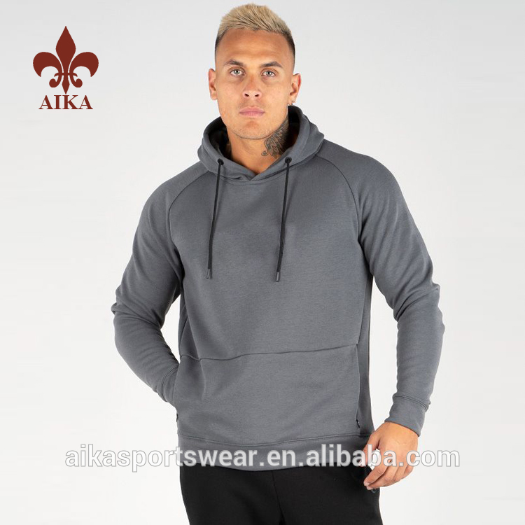 High quality OEM Active sportswear Custom cotton spandex loose fit Comfortable men’s pullover hoodies
