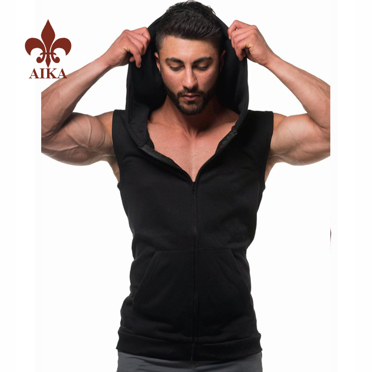 Camisa lisa para homes de alta definición - Proveedor de roupa deportiva OEM de China por xunto de roupa de ximnasia para homes de musculación personalizada - AIKA