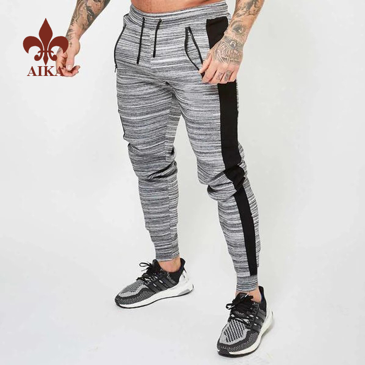 Super kupnja za sportske hlače za jogu - Veleprodajne muške atletske fitness hlače s prilagođenim printom, skinny cargo sužene jogger hlače s patentnim zatvaračima – AIKA