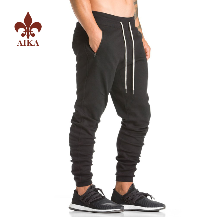 OEM China Fashion Apparel Clothing - Wholesale Mataas na kalidad na custom full length flatlock stitched menTapered slim fit joggers – AIKA