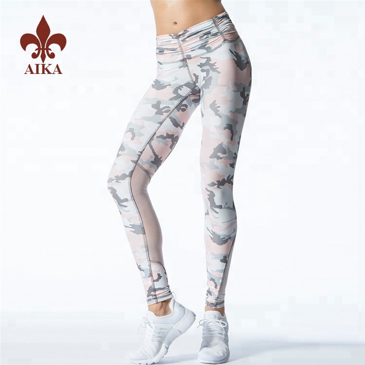 Дамско спортно облекло с висока репутация - 2019 г. на едро с дигитален печат, секси дамски йога клинове Висококачествено персонализирано облекло за фитнес йога – AIKA