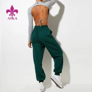 Haina Hakinakina Wear Breathable Track Pants Cotton Fitness Joggers mo nga Wahine