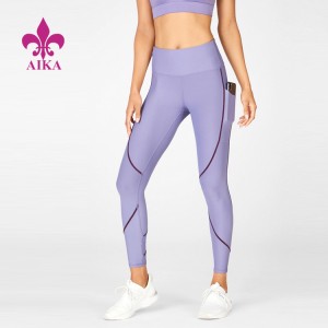Hot Sale Kualitas Kustom Pelatihan Gym Memakai Fashion Yoga Celana Kebugaran Legging untuk Wanita