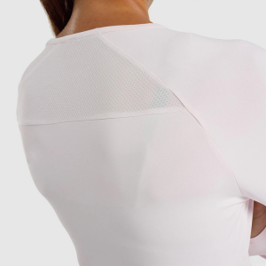 Høykvalitets lett pustende tommelfingerhull Yoga Crop Top T-skjorte for kvinner