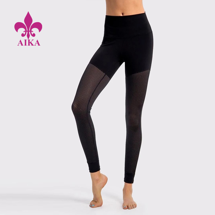 Ordinary Discount Sports BH - God pris første kvalitet kvinner høy midje workout mesh joint fitness yoga wear leggings – AIKA