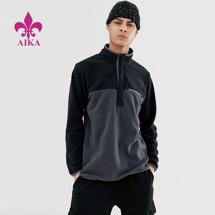 공장 공급 바지 - 전문 스포츠웨어 맞춤형 100% 면 소재 남성 스포츠 트레이닝 풀오버 재킷 – AIKA
