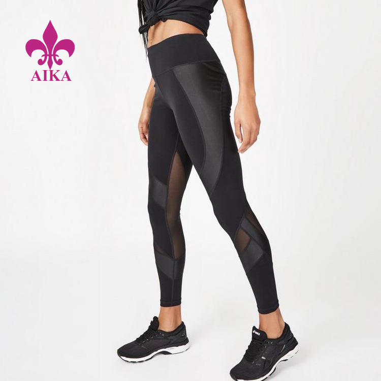 Sutiã esportivo fitness com desconto no atacado – Leggings esportivas personalizadas de cintura alta para mulheres – AIKA