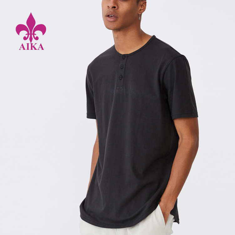 Bag-ong Pag-abot sa China Ladies Tennis Shorts - Wholesale Best Quality Man Wear Custom Blank T Shirt Men Workout Gym T Shirts - AIKA