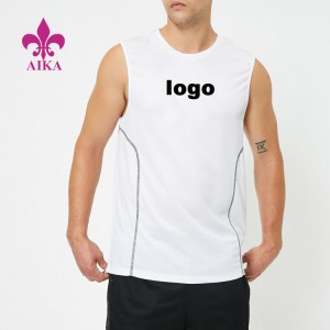 Logo personalizat, uscare rapidă, poliester, respirabil, maiouri de sport pentru bărbați, cu ridicata