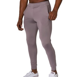 Preu de fàbrica Tight Fit Polièster Spandex Logotip personalitzat estirable Jogger atlètic per a homes