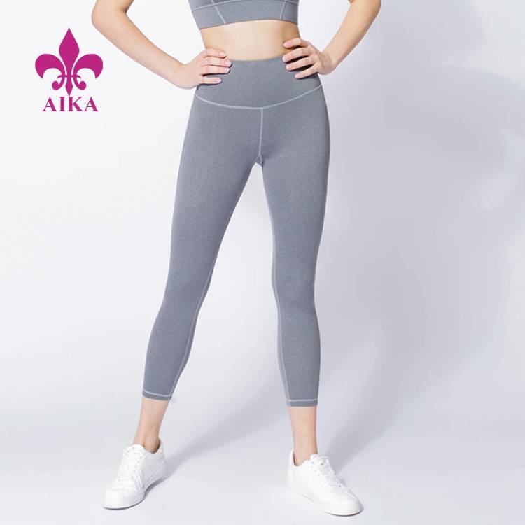Profesjonele ûntwerp sportyogabroek - Fitness oanpaste hege kwaliteit 7/8-lingte yoga-leggings foar froulju - AIKA