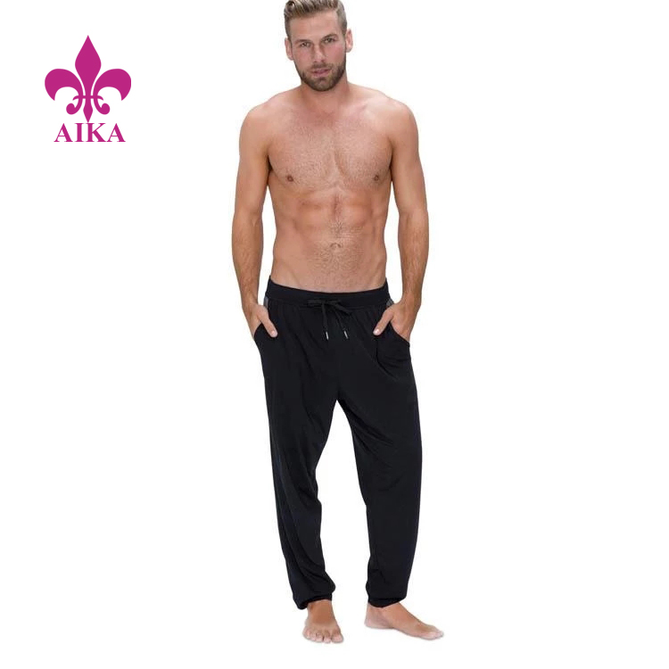 Žhavý výprodej Ležérní styl Měkký uvolněný střih Pohodlné pánské sportovní běžecké kalhoty Jogger