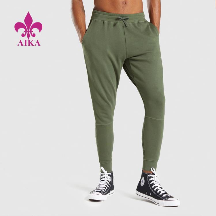 Profesyonel Tasarım Moda Pamuklu Pantolonlar - Erkek Koşu Giyimi Özel Pamuklu Polyester Spandex Eşofman Altı Erkek Koşucu Pantolonu – AIKA