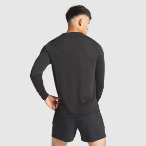 고품질 경량 4 방향 스트레치 땀 심지 유연한 편안한 사용자 정의 로고 스포츠 긴 sleevest 셔츠 남성용