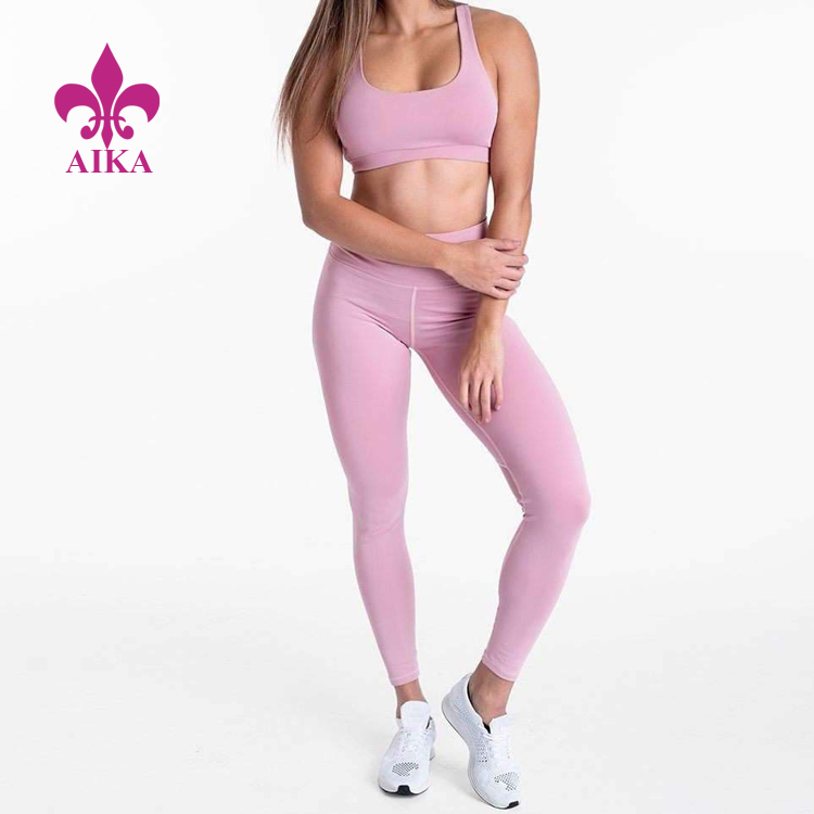 Custom OEM Sexy kolan Leggings Sportswear Womens Yoga mete Fòm Mete