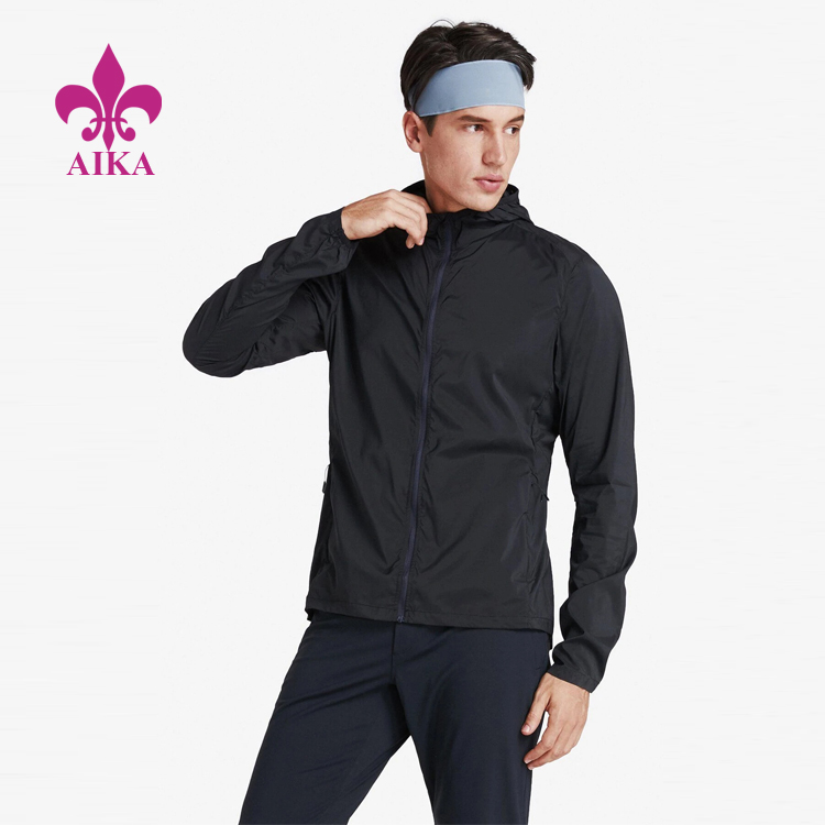 Venda imperdível Novo design básico personalizado leve respirável academia masculino blusão esportivo