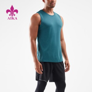 Výrobní cena Vlastní velkoobchodní cvičební oblečení Stretch Quick Dry Gym Men tílko