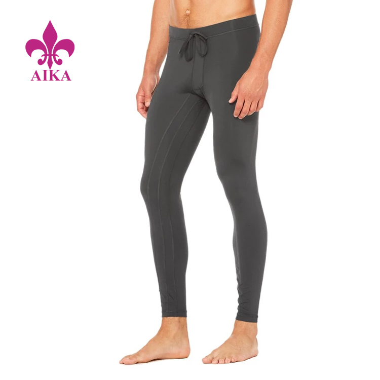 Livraison rapide pour les pantalons de sport de fitness - Leggings de sport de compression confortables en spandex / nylon OEM de haute qualité pour hommes - AIKA
