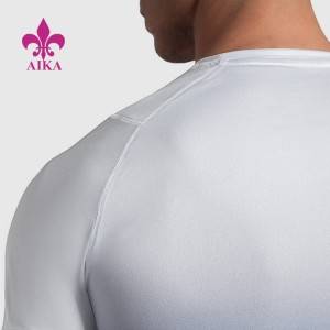 Samarreta de gimnàs de color degradat transpirable a l'engròs personalitzada per a homes