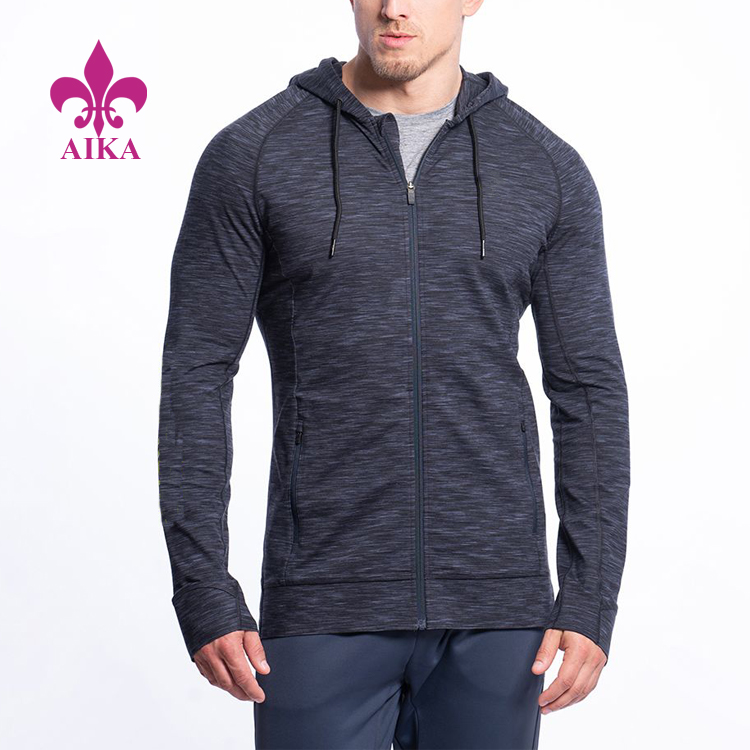 Športna oblačila za telovadnico po znižani ceni – nova veleprodajna nova fitnes zračna lahka moška športna tekaška jakna – AIKA