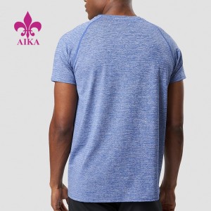Tulaga aupito maualuga Quick Dry Polyester Gym Clothes Mens Fitness Apparel Custom Logo Ta'aloga mitiafu
