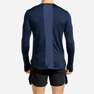 고품질 운동복 경량 훈련 체육관 엄지 구멍 남성용 긴 소매 티셔츠