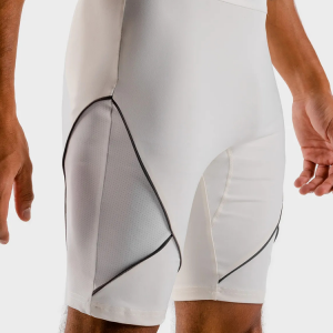 Shorts masculinos de malha de malha elástica de alta qualidade de náilon elastano ajuste justo
