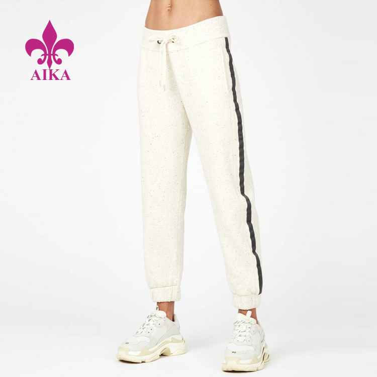 Partihandel Dam Sportkläder Mysig Design Sportig Stripe Yoga Joggers Sweat Pants