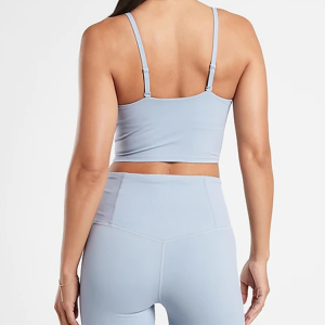 Engros Custom Design Aftagelige puder Hurtig åndbar Sexy Gym Wear Justerbare stropper Yoga BH til kvinder