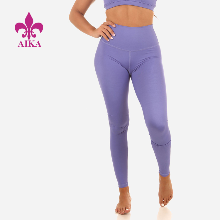OEM/ODM-Hersteller von Yoga-Kleidung – Großhandel für sexy Frauen mit hoher Taille, komprimierte Fitness-Yoga-Leggings – AIKA