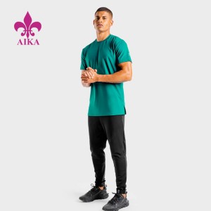 Benutzerdefinierte Oversize-Unisex-Pullover-Baumwoll-Workout-Kleidung, atmungsaktive T-Shirts in Übergröße für Männer