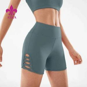 Engros snøre i taljen Custom Track Pants Blank Quick Dry Gym Shorts til kvinder