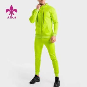 Preț de fabrică Îmbrăcăminte sportivă personalizată Comerț cu ridicata Îmbrăcăminte de gimnastică Purta Trening pentru bărbați Slim Fit