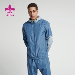 Hot Sale Pull Size Running Wear Full Zip Workout Clothing Sports Jackets Trackssuits for Men