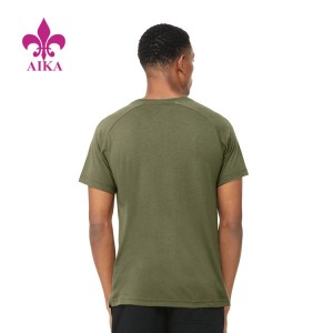 Заводська ціна Одяг для тренажерного залу Зручний одяг для бігу Бавовняні футболки для чоловіків