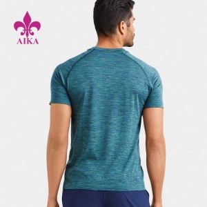 Custom Wholesale Fitness Wear Sports Gym Poleyster T Shirts Para sa Mga Lalaki