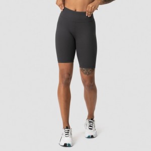 Pantaloncini da motociclista fitness da yoga a forma di V a vita alta da allenamento elasticizzati con stampa personalizzata per le donne