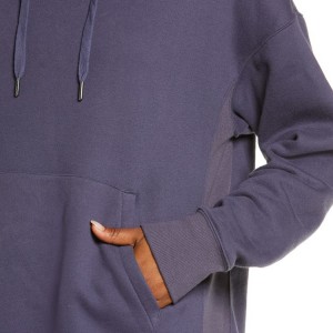 Soft 100% Cotton Logoya Xweserî Blank Workout Oversize Hoodies Sweatshirts For Women