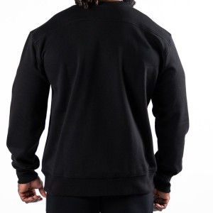 Зріст Вага Чоловічі пуловери для тренувань з оксамитової внутрішньої сторони з круглим вирізом і логотипом