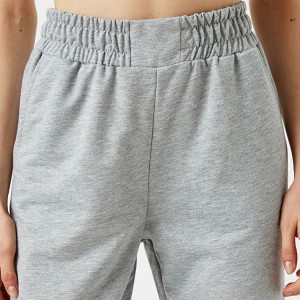 Hot Sell Skinny Slim Fit Side Pocket Elastyske taille Dames Katoen Jogging Sweatpants