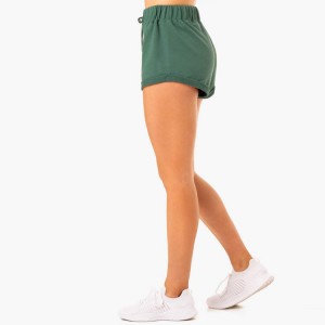 Shorts de moletom femininos para treino feminino atacado OEM 60% algodão 40% poliéster