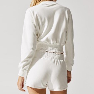 새로운 패션 숙녀 tracksuit 두 조각 반바지 조깅 면화 sweatsuit 여성을위한 설정