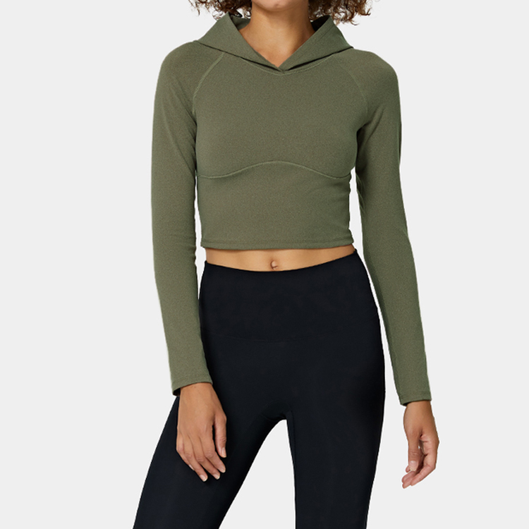 tvornički niska cijena seksi grudnjak - visokokvalitetna veleprodajna obična fitnes odjeća za žene Slim Fit puloveri s kapuljačom s kapuljačom po narudžbi – AIKA