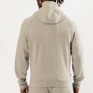គុណភាពខ្ពស់ Slim Fit Cotton Polyester Custom Logo Plain Hoodies Sweatshirts for Men