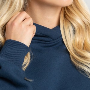 Вялікі вагавы 60% бавоўна 40% поліэстэр індывідуальны трэніровачны пуловер, кароткія талстоўцы для жанчын
