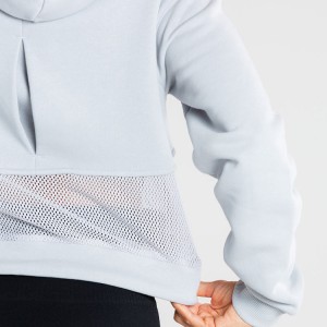 بند پشتی مشبک بند کشی سفارشی یقه بلند زنانه برای ورزش بدنسازی هودی های نخی