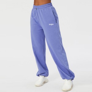 Pantaloni de sport pentru antrenament cu benzi reglabile personalizate pentru femei joggeri
