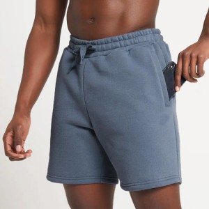 Kounga teitei 60%Cotton 40%Polyester Drawstring Waist Tane Workout Sports Sweat Shorts