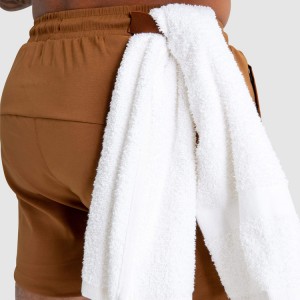 Four Way Stretch Quick Dry Polyester Elastic Waist Sports Athletic Shorts Kwa Amuna