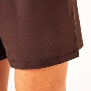 Tekaške kratke hlače po meri, telovadne kratke hlače iz poliestra iz mrežastega elastičnega pasu